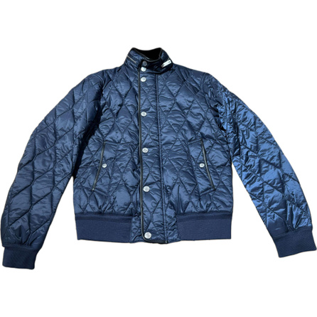 Burberry Stand Collar Quilted Zipper Long Sleeve Cotton Jacket Men's