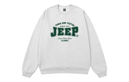 Jeep American Loose Fashion High-Street Trendy Comfortable Versatile Casual Long-Sleeve Pullover Sweatshirt Unisex