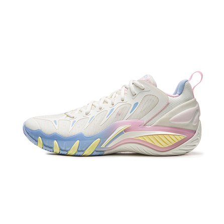 LiNing Anti-Wu Storm 2026 BOOM Lightweight Technology Stable Anti-Twist Support Wrapped Comfort Outdoor Cushioning Anti-Slip Breathable Responsive Low-Top Basketball Shoes Men's Cream White