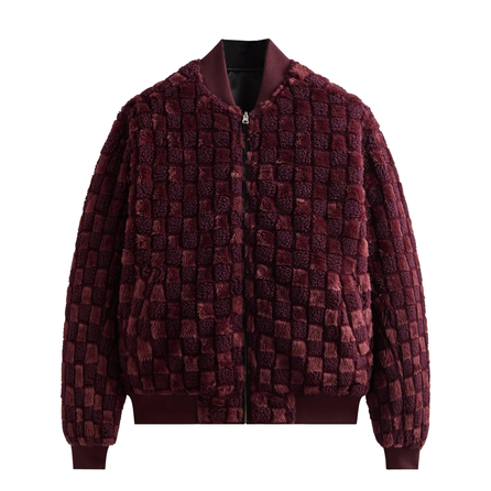 KITH Avery Fashion Reversible Faux Fur Pilot Long Sleeve Jacket Men's