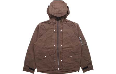 GRAILZ Windbreaker Jackets Men Dark Brown