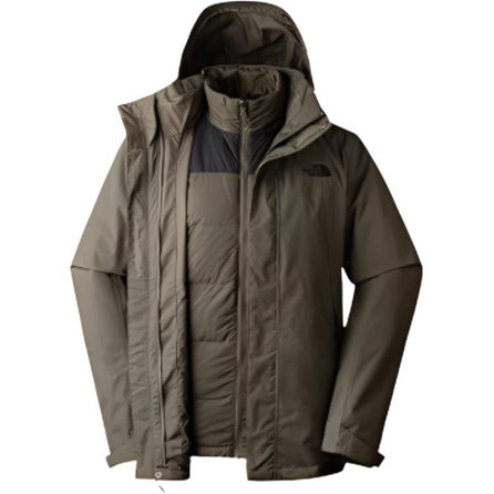 THE NORTH FACE City Outdoor Series Solid Color 550-Fill Down 3-in-1 Hiking Outdoor Waterproof Windproof Warm Jacket Men's Green