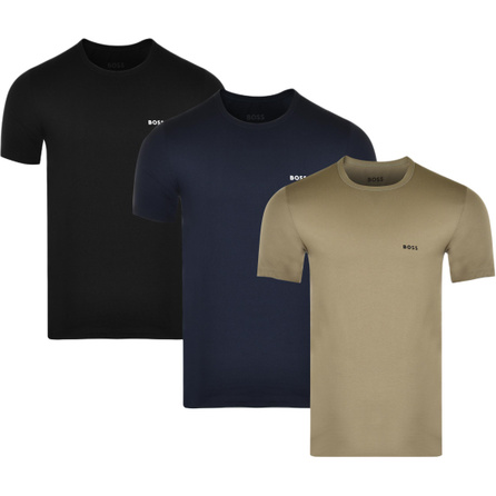 HUGO BOSS Men's Logo Short Sleeve T-Shirt 3-Pack