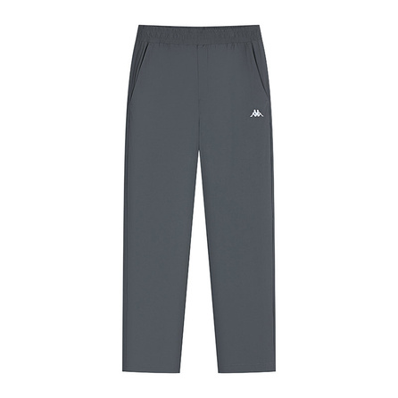 Kappa Solid Color Versatile Cool Stretch Skin-Friendly Running Straight Leg Casual Knit Sport Pants Men's Gray Green
