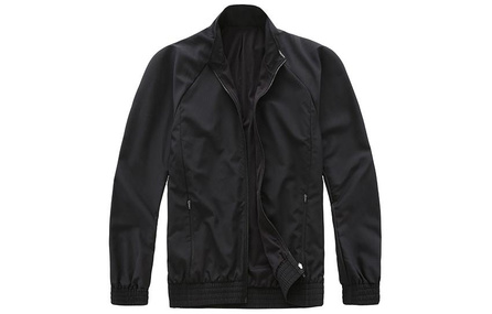 DECATHLON Men's Solid Color Zip-Fast Dry Jacket