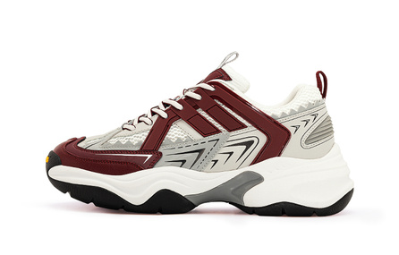 VILNEX Low Top Chunky Sneakers Unisex Burgundy