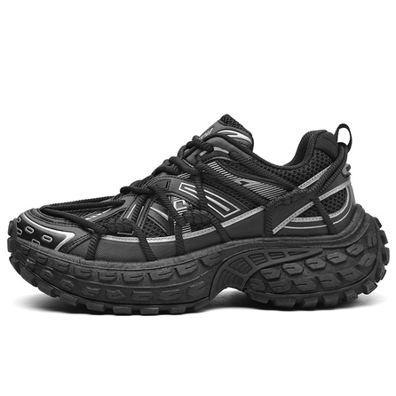 masongarments Climber Trendy Versatile Fashion Platform Men's Shoes Premium Look Slimming Commuter Women's Shoes Shock Absorption Breathable Height-Increasing Wear-Resistant Lightweight White Sneakers Low-Top Dad Shoes Unisex