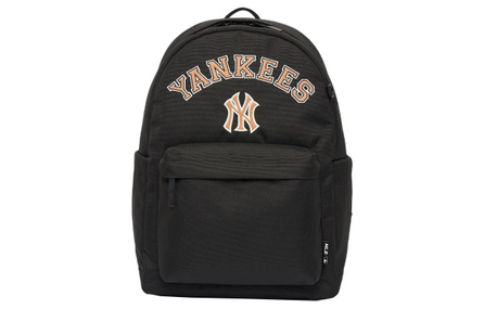MLB New York Yankees Letter Print Polyester Backpack Unisex Regular Black