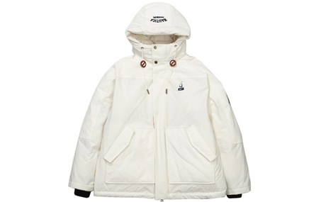 Reebok x Nautica Warm Solid Color Casual Versatile Puffer Jacket Unisex White