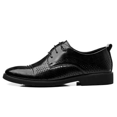 POPULAR ROUSE PR Breathable Perforated Fashion Dress Leather Shoes Men's