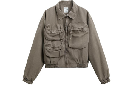 ZARA Jackets Men Brown