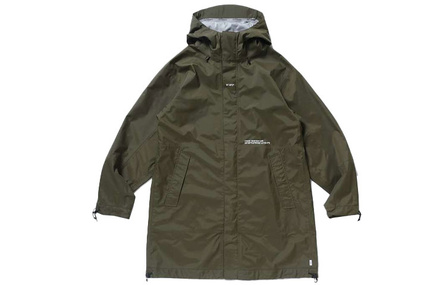 WTAPS Color Block Bone Print Hooded Loose Fit Jacket Coat Unisex