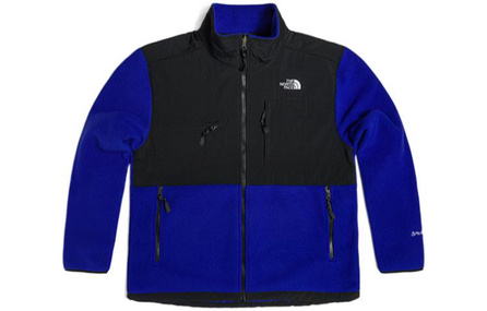 THE NORTH FACE Logo Lettering Print Zip Retro Sport Stand Collar Cargo Multi-Pocket Outdoor Jacket Men's Blue