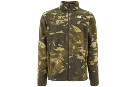 THE NORTH FACE FW22 Solid Color Full-Zip Stand Collar Jacket Coat Men's Camouflage