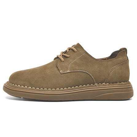 SEPTWOLVES Autumn/Winter Classic Fashion Comfort Daily Commuter Slip-On Amber Glow Maillard Style Soft Sole Breathable Fashion Trendy Versatile Casual Shoes Men's Gift Box