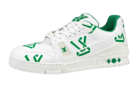 LOUIS VUITTON Lv Trainer Sneakers 'White Green'