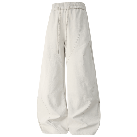 Feiyue American Curved Blade Drape Spliced Deconstructed Loose Wide Leg Pants Design Sense Casual Pants Unisex