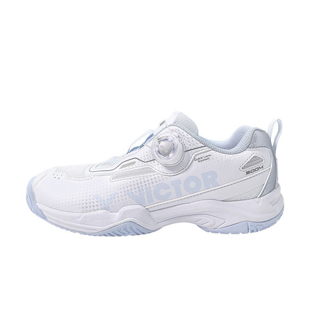 VICTOR A-BOOM Sound Boom Button Shoes Comfortable Anti-Slip Wrapping Low-Top Badminton Shoes Unisex White