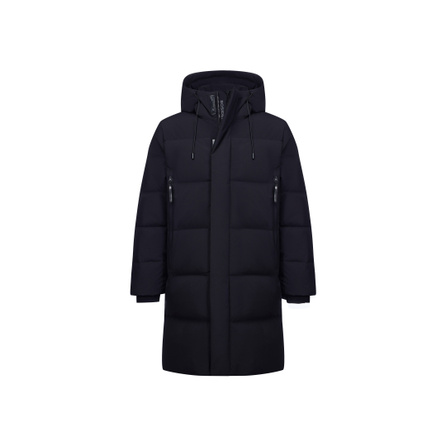 Bosideng Altay Series 90% Down Waterproof Zipper Solid Color Gradient Windproof Warm Padded Hooded Mid-Length Down Jacket Unisex
