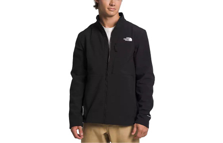 THE NORTH FACE Stand Collar Solid Color Logo Embroidery Zip Jacket Coat Men's Black