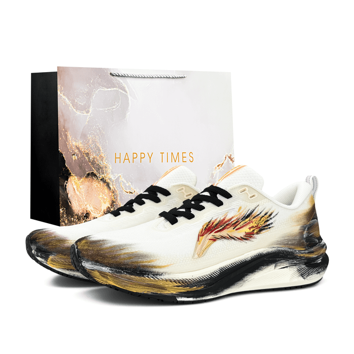 Custom SneakersLiNing Chitu 8 Gift Bag Edition Ink Flame Gradient Unique Comfortable Versatile Durable Breathable Lightweight Low-Top Casual Trail Marathon Running Shoes Men's