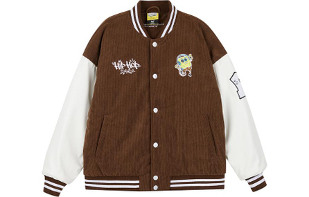 361° Printed Baseball Jacket Men's Terracotta Brown
