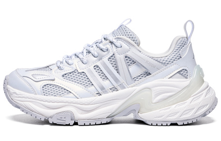 Kappa Chunky Sneakers Unisex Low-Top Gray White Silver