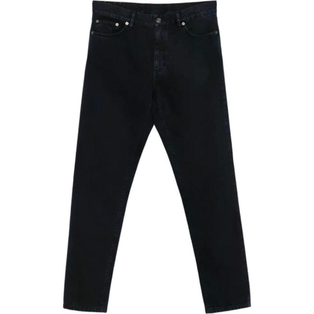 Zegna FW25 Solid Color Button Closure Design Jeans Men's
