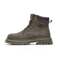 Dickies Synthetic Leather Top Layer Pigskin British Style Retro Classic Lightweight Wear-Resistant Trendy Versatile Work Boots Unisex хаки