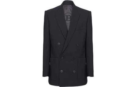 BALMAIN Monogram jacquard Wool Blazer