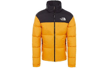 THE NORTH FACE Men's 1996 Retro Nuptse Jacket Packable Hooded 700 Fill Down Jacket European Version Winter Unisex Zinnia Orange