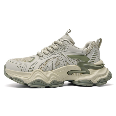 AOKANG Fashion Trendy Versatile Daily Commute Shock-Absorbing Wear-Resistant Lightweight Height-Increasing Low-Top Dad Shoes Men's