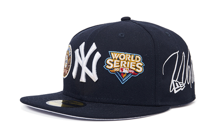 New Era Pattern Logo Decoration Baseball Cap Unisex Navy Blue