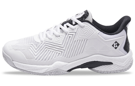 KUMPOO Anti-Slip Wear-Resistant Low-Top Badminton Shoes Unisex White