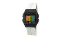 CASIO Custom Series Green Resin Case F-91WM-3A Custom 'Sugar Frost Hacker' Quartz Movement Stainless Steel Band Japanese Korean Watch Men's Black Dial Цветное зеркало в вертикальную полоску