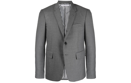THOM BROWNE Super 120s Single Breasted Tailored Blazer