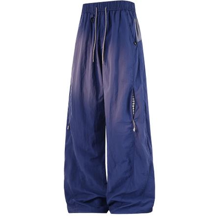 Jeep Guochao Mountaineering Outdoor Color-Block Split Design Breathable Lightweight City Trendy Commute Cycling Sports Couple Loose Comfortable Skin-Friendly Curved 3D Cut Drawstring Versatile Drape Straight-Leg Casual Pants Unisex