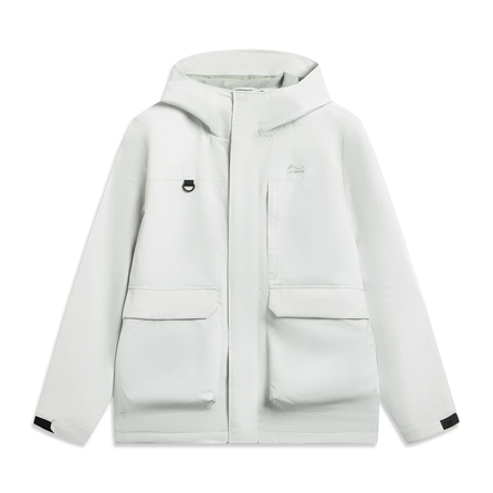 LiNing Sports Life Series Simple Hooded Loose Short Cotton Jacket Men's