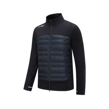 Saucony Patchwork Stand Collar Zip Long Sleeve Padded Jacket Men's Sky Blue