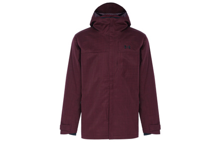 Under Armour Hiking Sports Polyester Zip-Up Hooded Jacket Men's Red