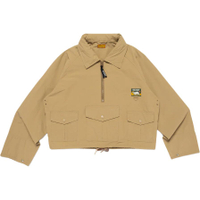 HUMAN MADE SS25 Multi-Pocket Polar Bear Label Half-Zip Jacket Coat Unisex Светло-коричневый