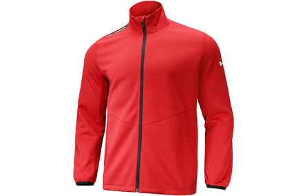 Under Armour Printed Logo Panel Stand Collar Regular Fit Knit Jacket Men's Red