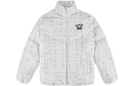 Boy London Short Style Loose Warm Down Jacket Unisex Beige