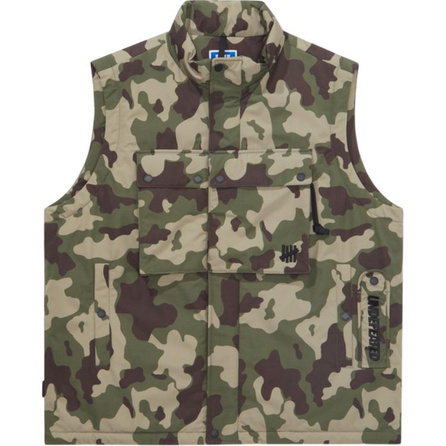 UNDEFEATED FW24 Embroidered Logo Loose Stand Collar Sleeveless Puffer Vest Unisex
