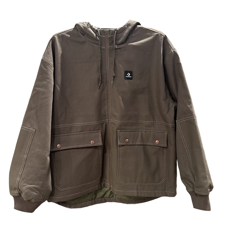 Converse Sportstyle Loose-Fit Zip-Up Hooded Padded Jacket Men's