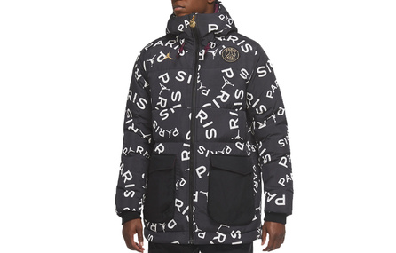 JORDAN PSG Paris Saint Germain Down Jackets Men Black