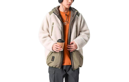 GOLDLION G+ Velvet Jackets Men Light Beige-17