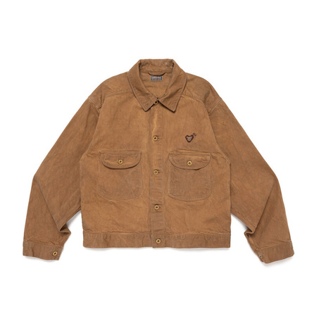 HUMAN MADE Unisex SS26 Two Flap Pockets Comfortable Simple Long-Sleeve Workwear Jacket