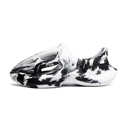 OUBT Ink Painting Style Hollowed-Out Sport Sandals Comfortable Soft Sole Anti-Slip Clogs Unisex