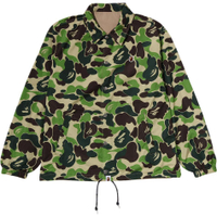 A BATHING APE FW26 ABC CAMO Series American Trendy Hem Drawstring Camo Reversible Coach Long Sleeve Jacket Unisex зеленый